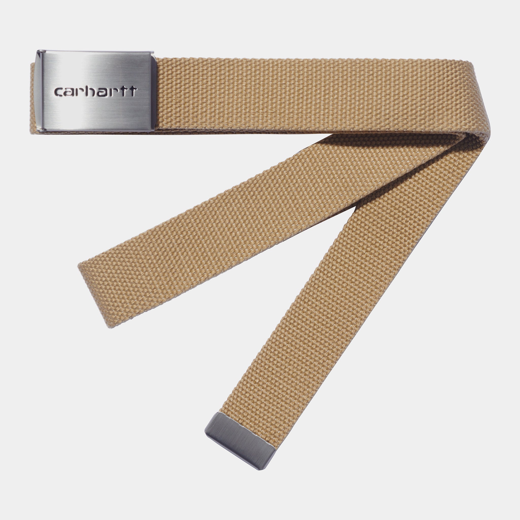 Clip Belt Chrome - Dusty H Brown