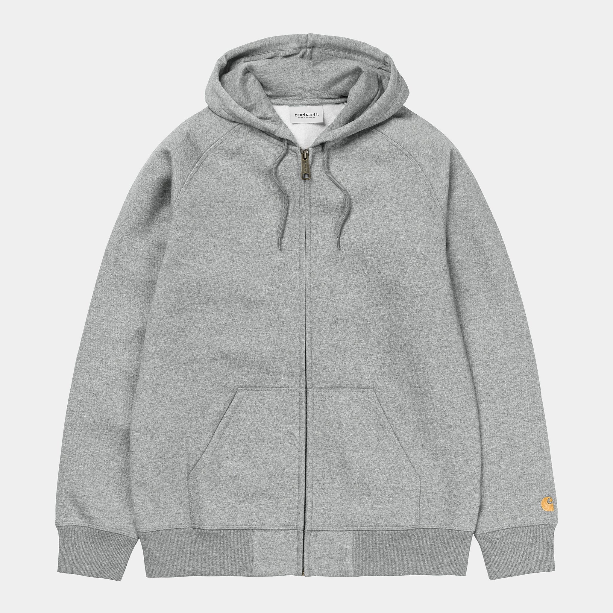 Hooded Chase Jacket - Grey Heather/Gold