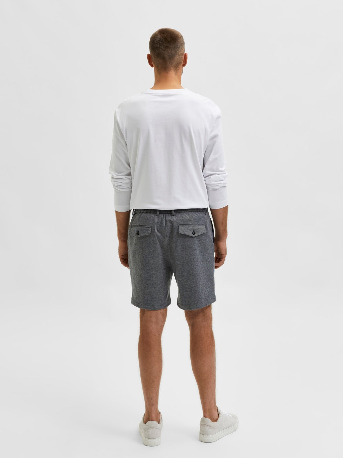 Jake Flex String Shorts - Grey Melange