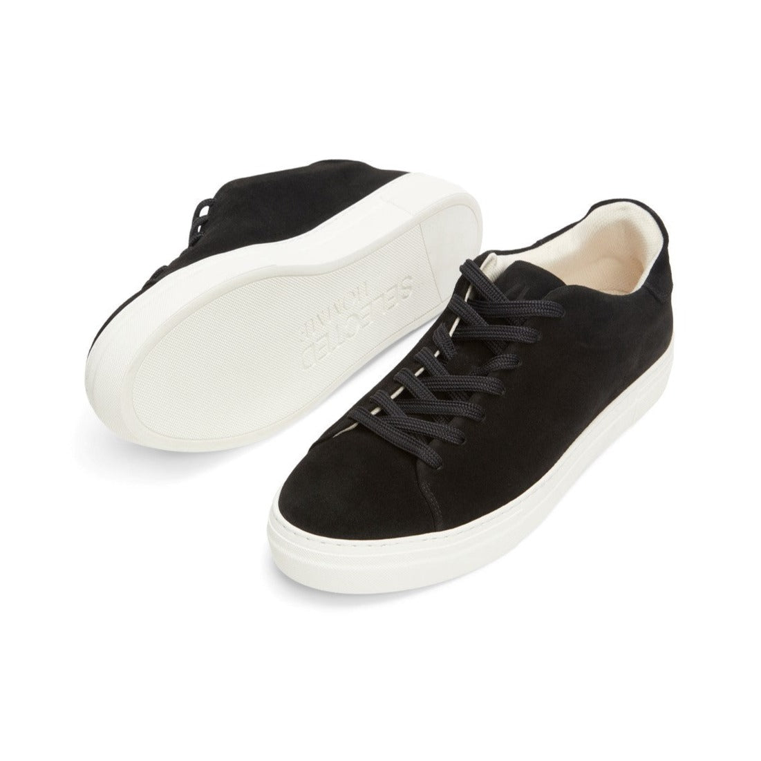 David Chunky Suede Trainer - Black